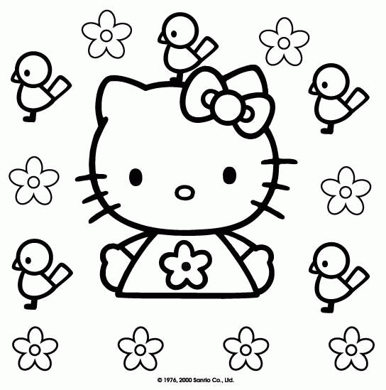 Hello Kitty kolorowanki